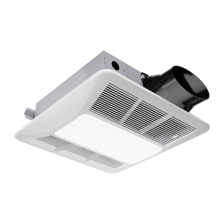 Anzzi Ceiling-Mounted Bathroom Exhaust Fan. 100 CFM, 1.5 Sone, LED Light Included EF-AZ106WH